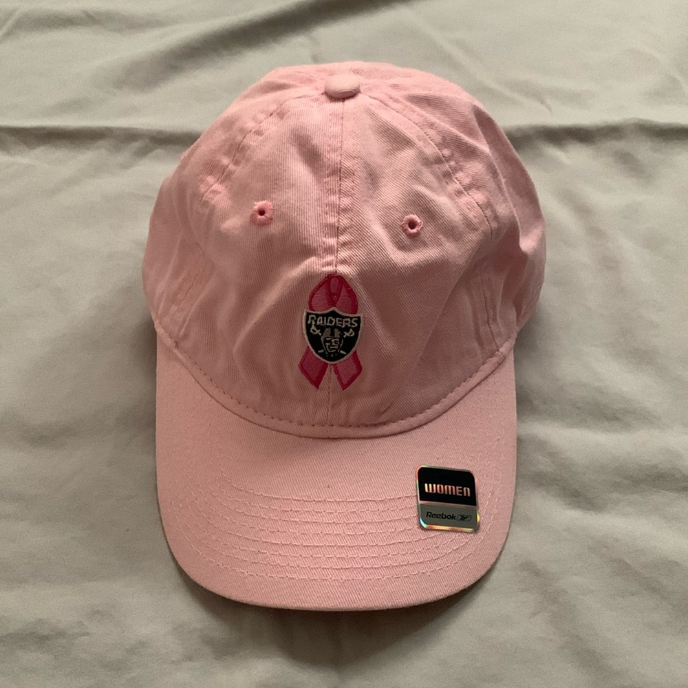 🧢 NWT Reebok Las Vegas Raiders Pink Breast Cancer Awareness Hat – Women’s